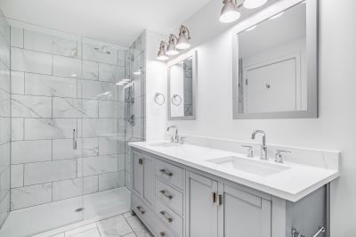 Stylish Vanity and Mirror